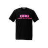 꼼데가르송 반팔티 cdg 로고 남녀공용 면100 티셔츠 일본매장 핑크xxl